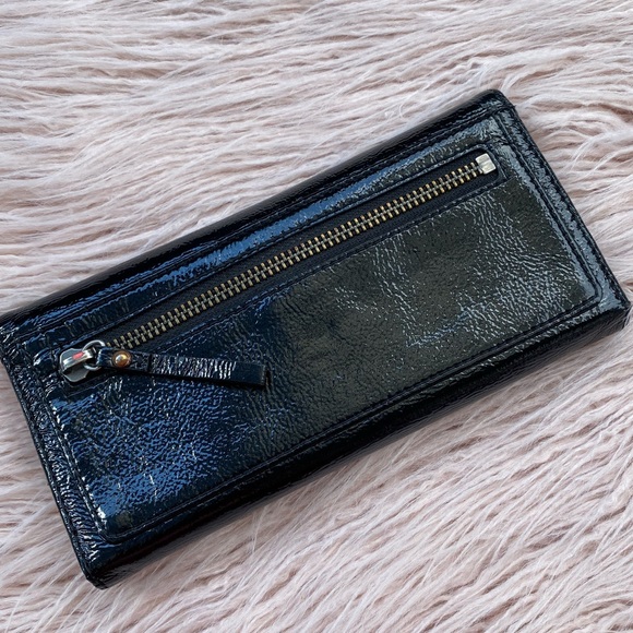 Mimco black rose gold turn lock leather wallet - Picture 2 of 11